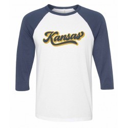 Kansas Baseball - Navy/White