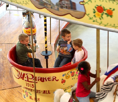 Riding a carousel, Abilene / Leavenworth