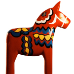 Displaying an ethnic handicraft, Lindsborg